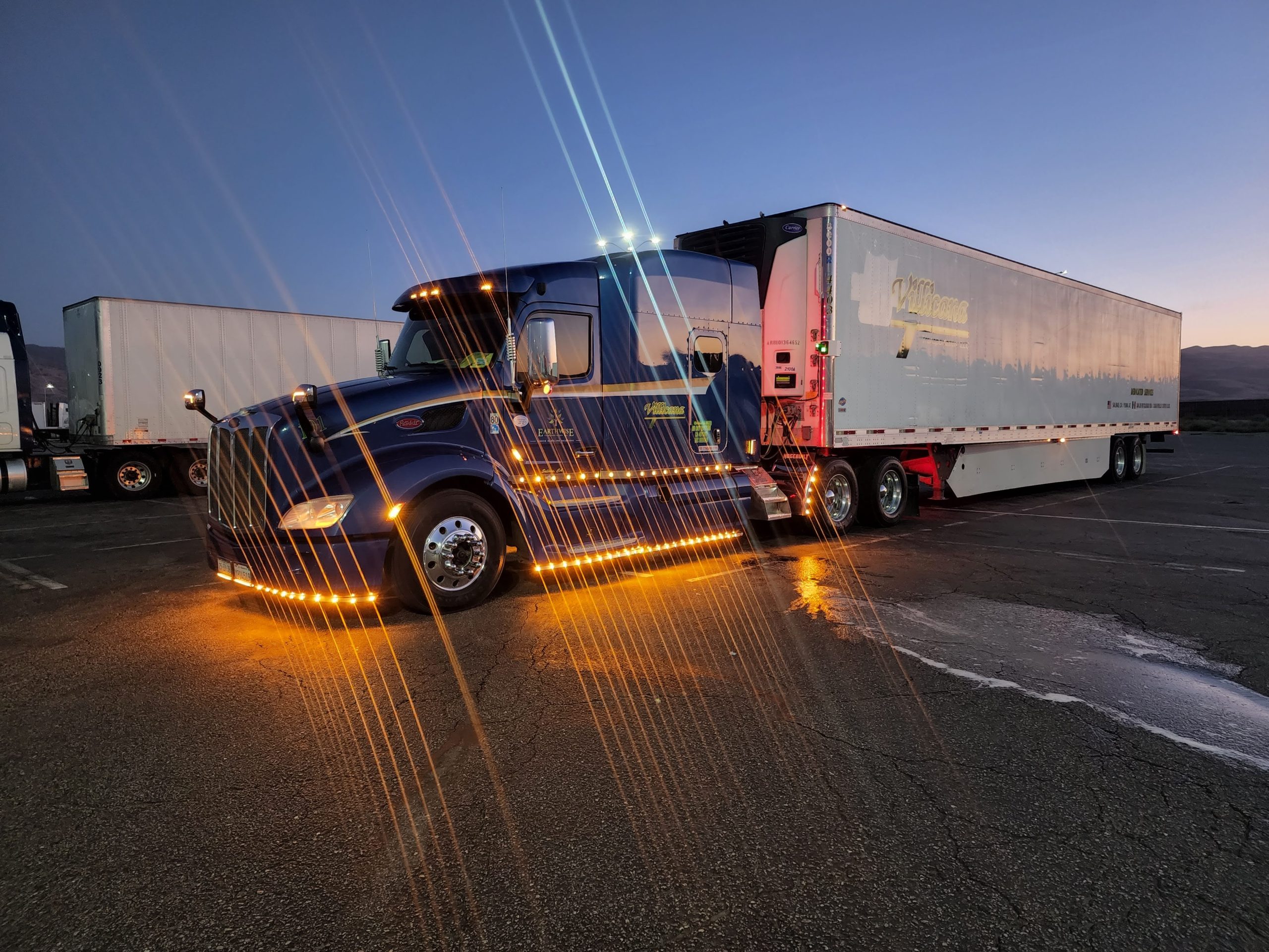 Villicana Transportation truck on the California road