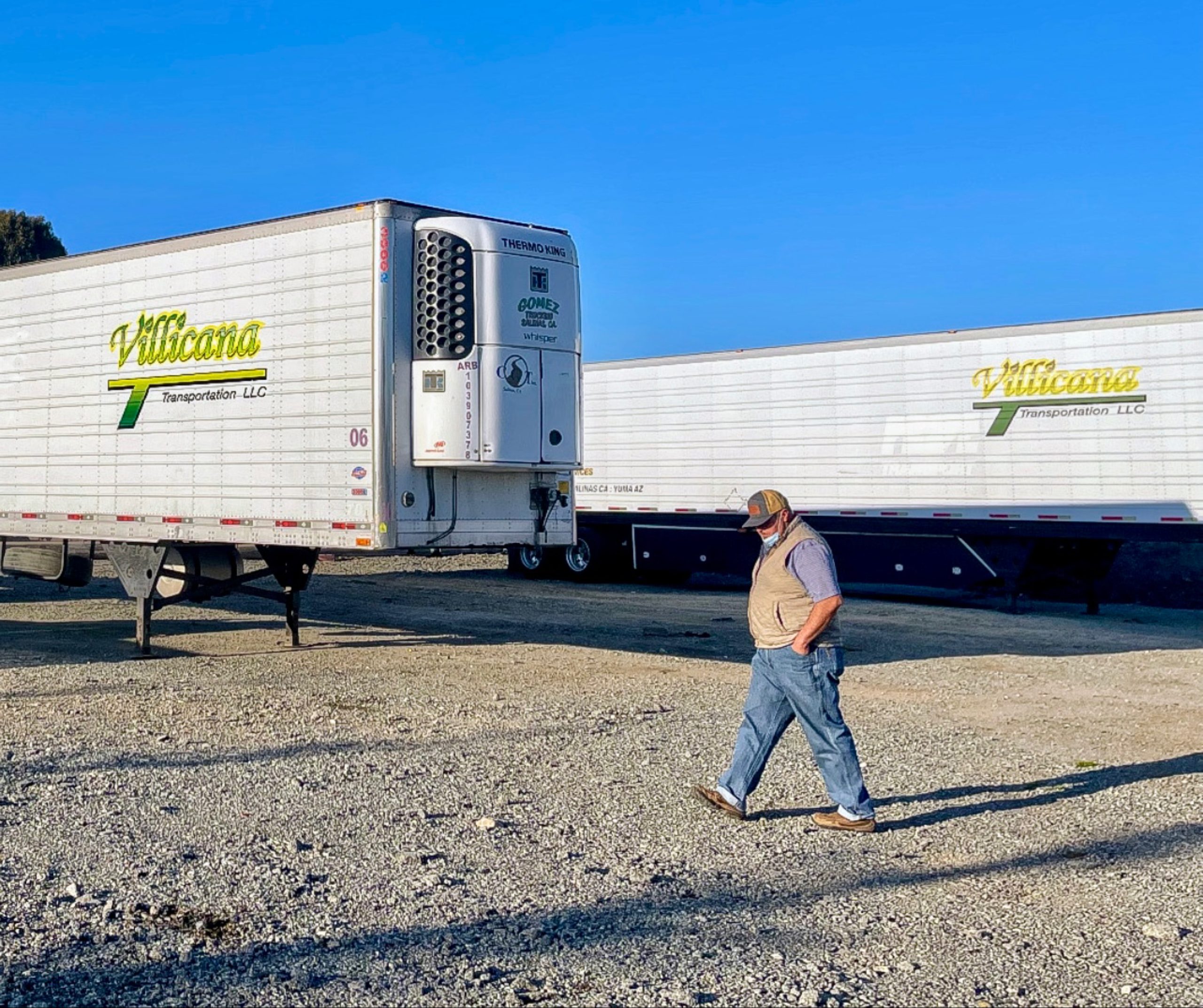 The Villicana Transportation yard at 635 Sanborn Pl in Salinas, California, the headquarters of a CTPAT certified carrier